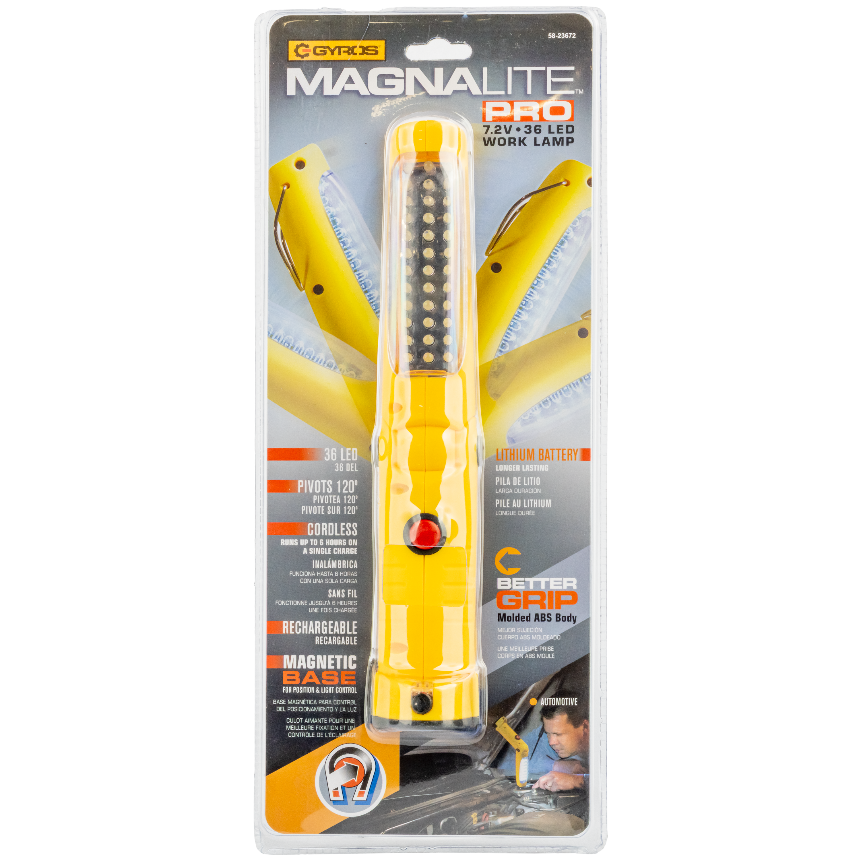 MAGNALite Pro Cordless/Rechargeable 36 LED Work Lamp